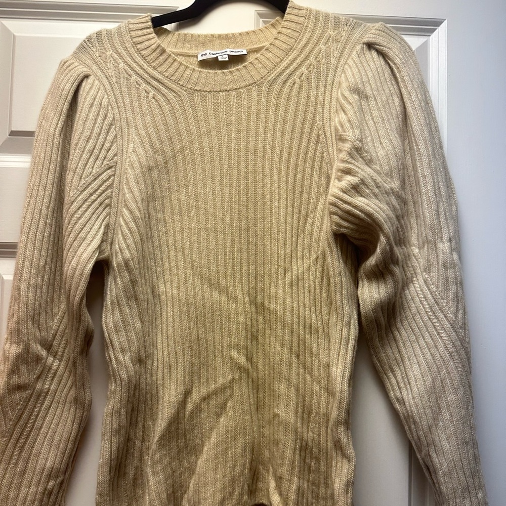 The cashmere project puff sleeve sweater